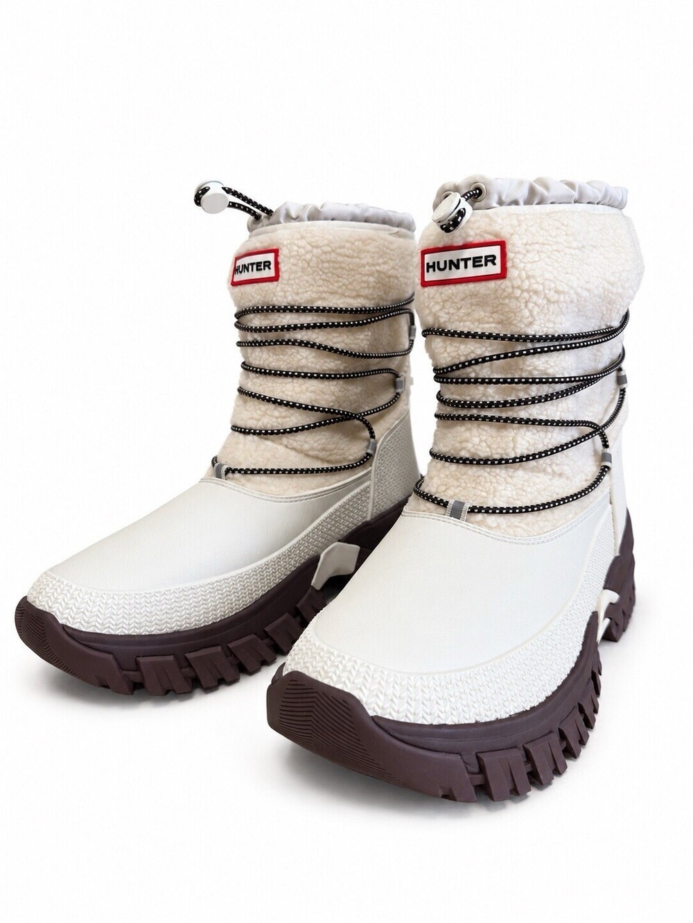 Hunter Wanderer Short Snow Boots Women 11 Sherpa Waterproof Insulated NWT